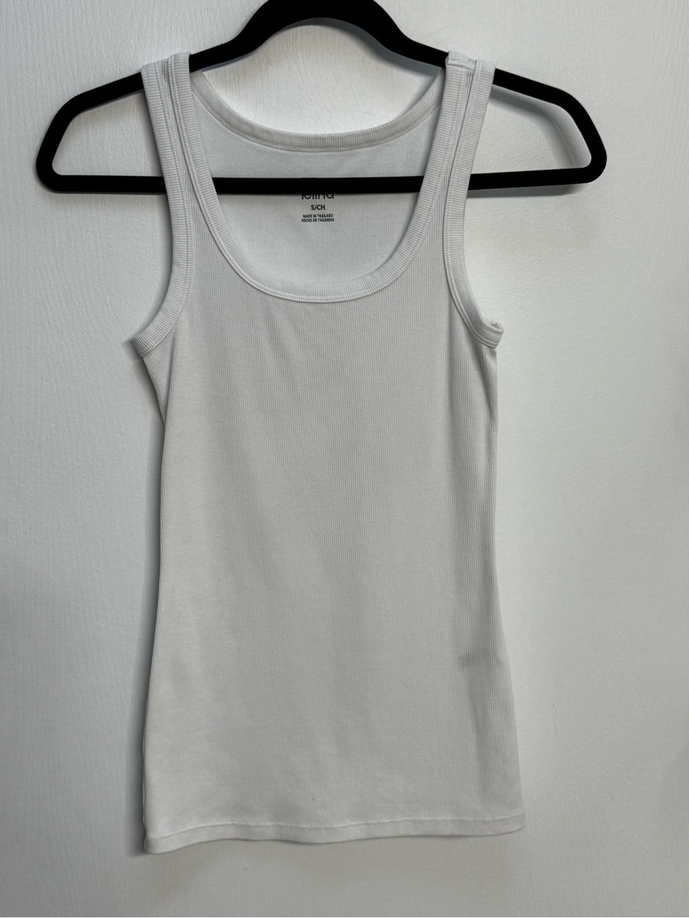 Felina White Ribbed Tank